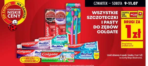 Wszystkie szczoteczki i pasty do zębów Colgate
