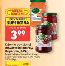 Dżem o obniżonej zawartości cukrów Rapsodia