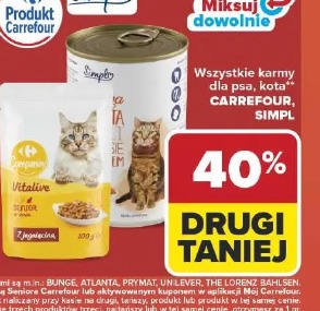 Wszystkie karmy dla psa, kota CARREFOUR, SIMPL