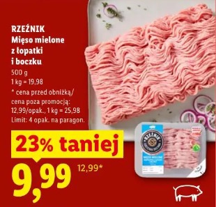 Rzeźnik Mięso mielone z łopatki i boczku