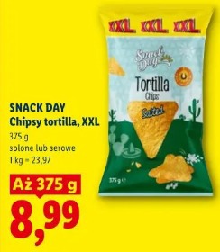 Snack Day Chipsy tortilla, XXL