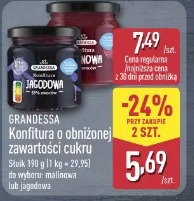 Grandessa Konfitura o obniżonej zawartości cukru