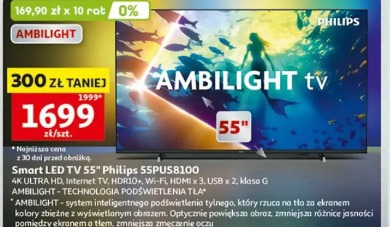 Smart LED TV 55" Philips 55PUS8100