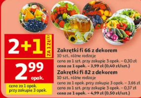 Zakrętki fi 66 z dekorem