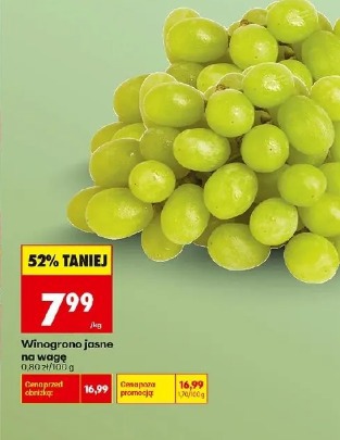 Winogrono jasne na wagę 