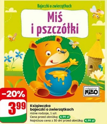 Książeczka bajeczki o zwierzątkach Miś i pszczółki