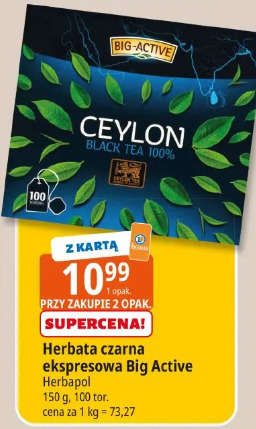 Herbata czarna ekspresowa Big Active Herbapol