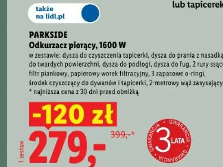 Parkside Odkurzacz piorący, 1600 W