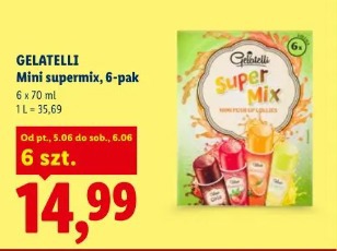 Gelatelli Mini supermix, 6-pak