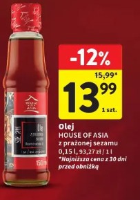 Olej HOUSE OF ASIA z prażonej sezamu