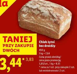 Chleb żytni bez drożdży