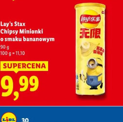 Lay’s Stax Chipsy Minionki o smaku bananowym