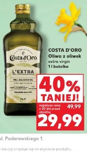 Oliwa z oliwek extra virgin Costa d'Oro