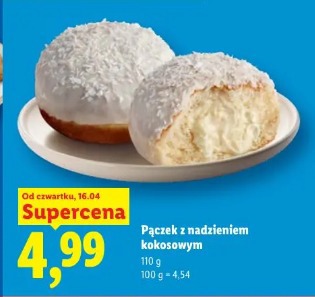 Pączek z nadzieniem kokosowym