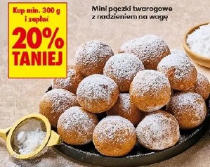 Mini pączki twarogowe z nadzieniem na wagę
