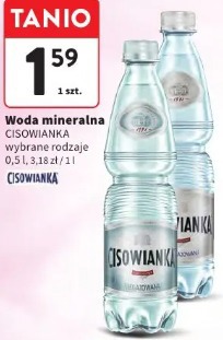 Woda mineralna Cisowianka wybrane rodzaje