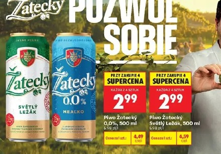 Piwo Žatecky Světlý Ležák