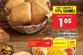 Bułka 100% z mąki żytniej