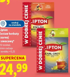 Lipton Zestaw herbaty czarnej z owocową