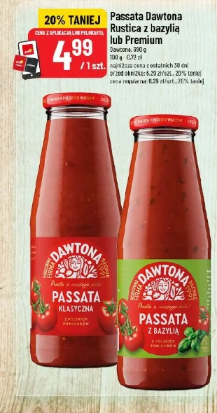 Passata Dawtona Rustica z bazylią lub Premium
