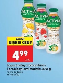 Jogurt pitny z błonnikiem i probiotykami Activia