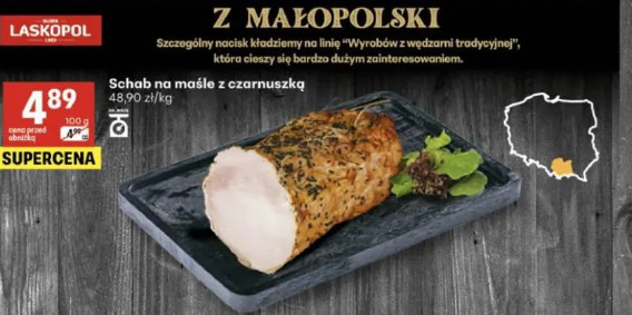 Schab na maśle z czarnuszką Laskopol