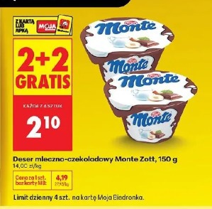 Deser mleczno-czekoladowy Monte Zott