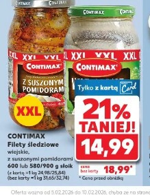 Contimax Filety śledziowe wiejskie, z suszonymi pomidorami