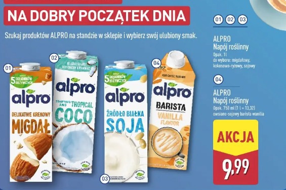 Alpro Barista napój roślinny vanilla flavour