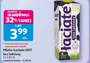 Mleko Łaciate UHT bez laktozy