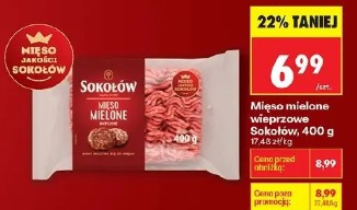 Mięso mielone wieprzowe Sokołów