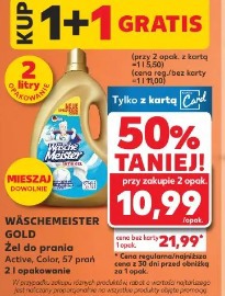 Wäschemeister Gold Żel do prania Active, Color, 57 prań 2 l opakowanie