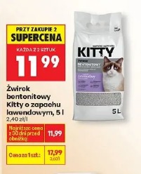 Żwirek bentonitowy Kitty o zapachu lawendowym, 5 l
