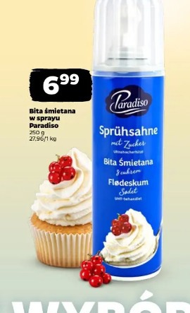 Bita śmietana w sprayu Paradiso