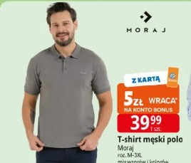 T-shirt męski polo Moraj