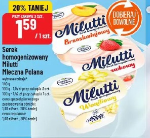 Serek homogenizowany Milutti Mleczna Polana