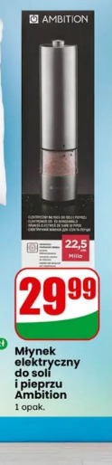 Młynek elektryczny do soli i pieprzu Ambition