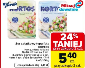 Ser sałatkowy typu feta Kortos