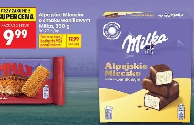 Alpejskie Mleczko o smaku waniliowym Milka