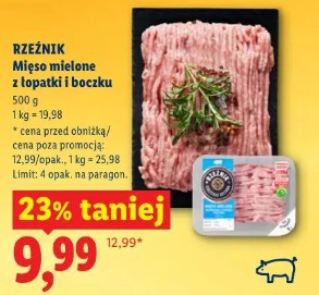 Rzeźnik Mięso mielone z łopatki i boczku