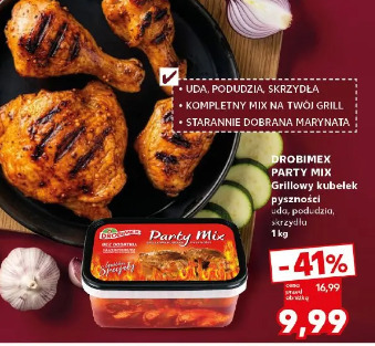 Drobimex Party Mix Grillowy kubek pyszności uda, podudzia, skrzydła