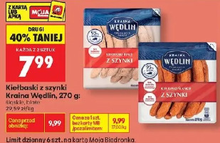 Kiełbaski z szynki Kraina Wędlin