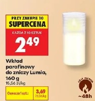 Wkład parafinowy do zniczy Lumia