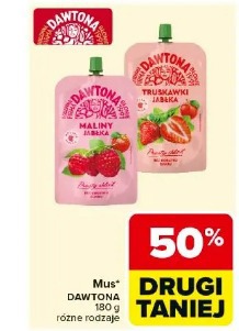 Mus Dawtona maliny, truskawki, jabłka