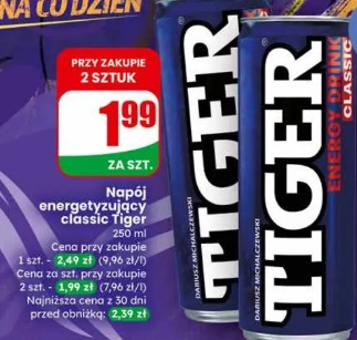 Napój energetyzujący classic Tiger