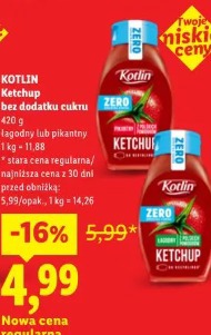 Kotlin Ketchup bez dodatku cukru