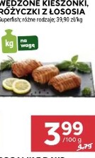 Wędzone kieszonki, różyczki z łososia