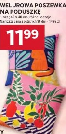 Welur poszewka na poduszkę