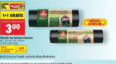 Worki na śmieci Zosia