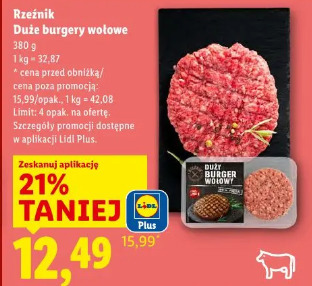 Rzeźnik Duże burgery wołowe